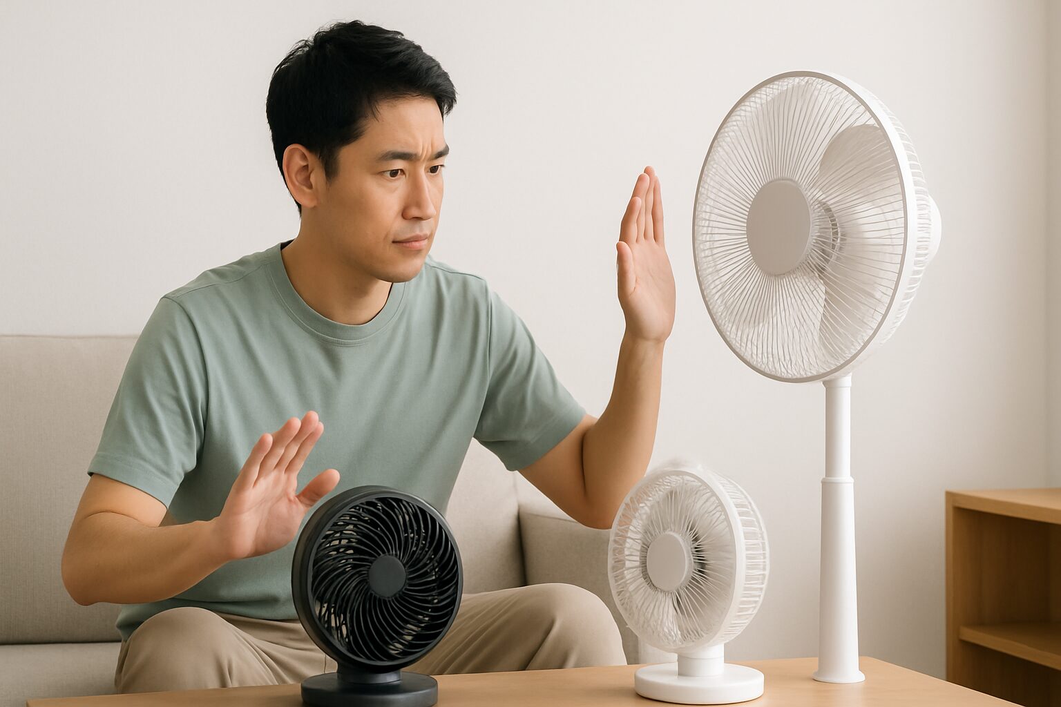 サーキュレーターと扇風機の違いどっちが涼しい イメージ