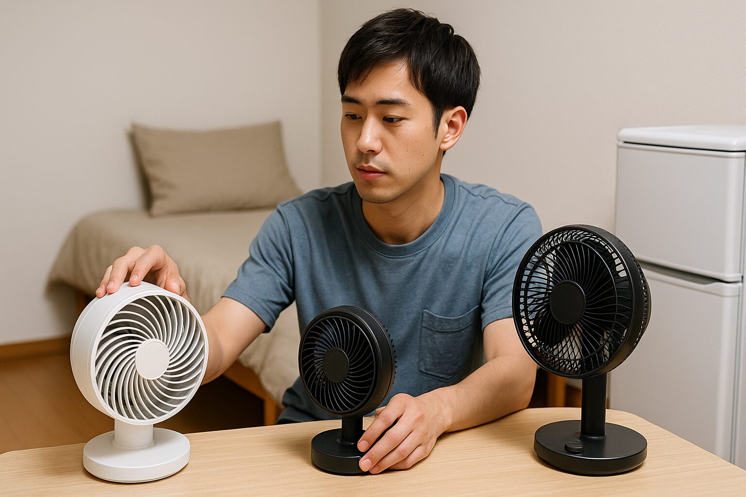 サーキュレーター 扇風機代わり 一人暮らし イメージ