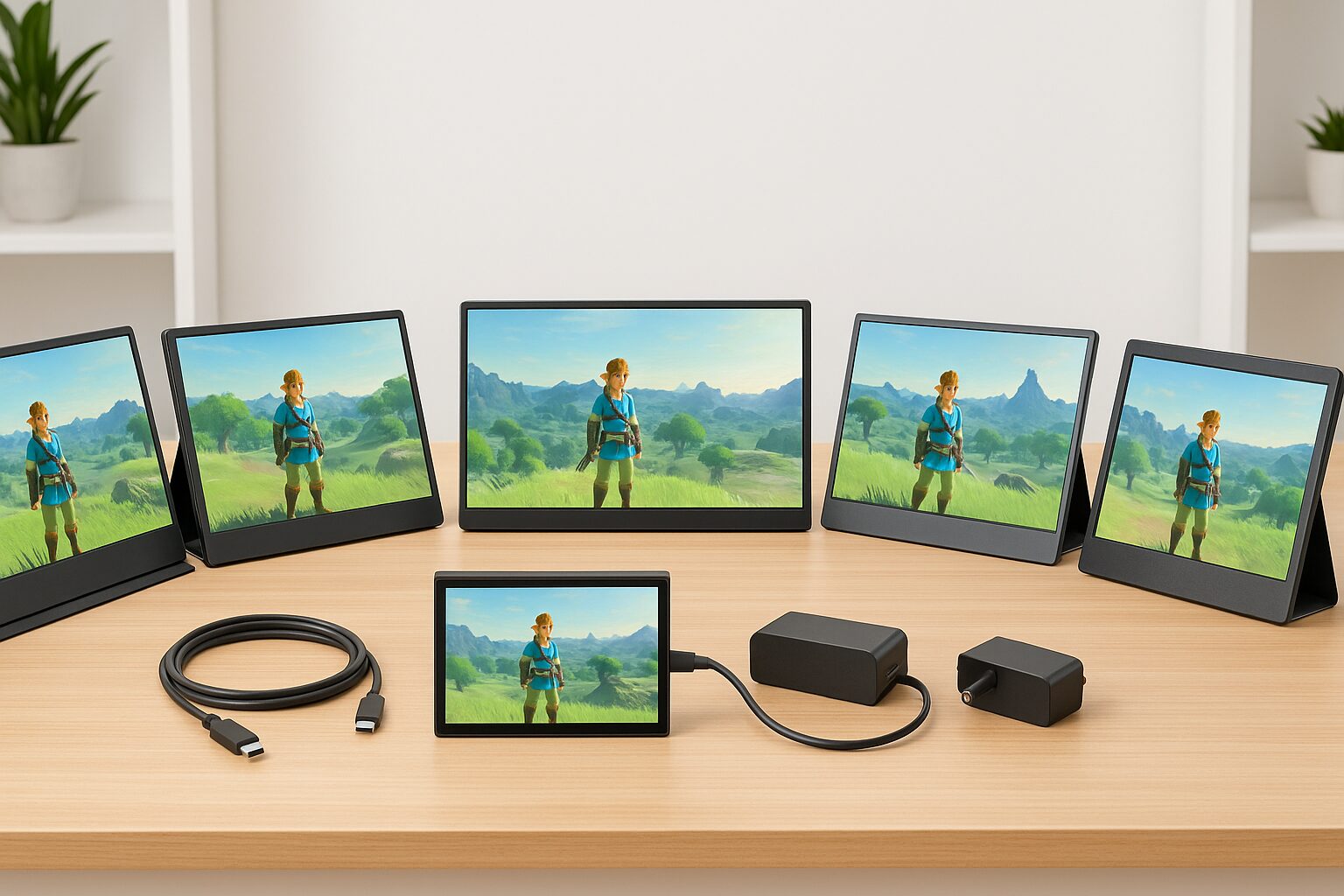 モバイル モニター switch ドック なし イメージ