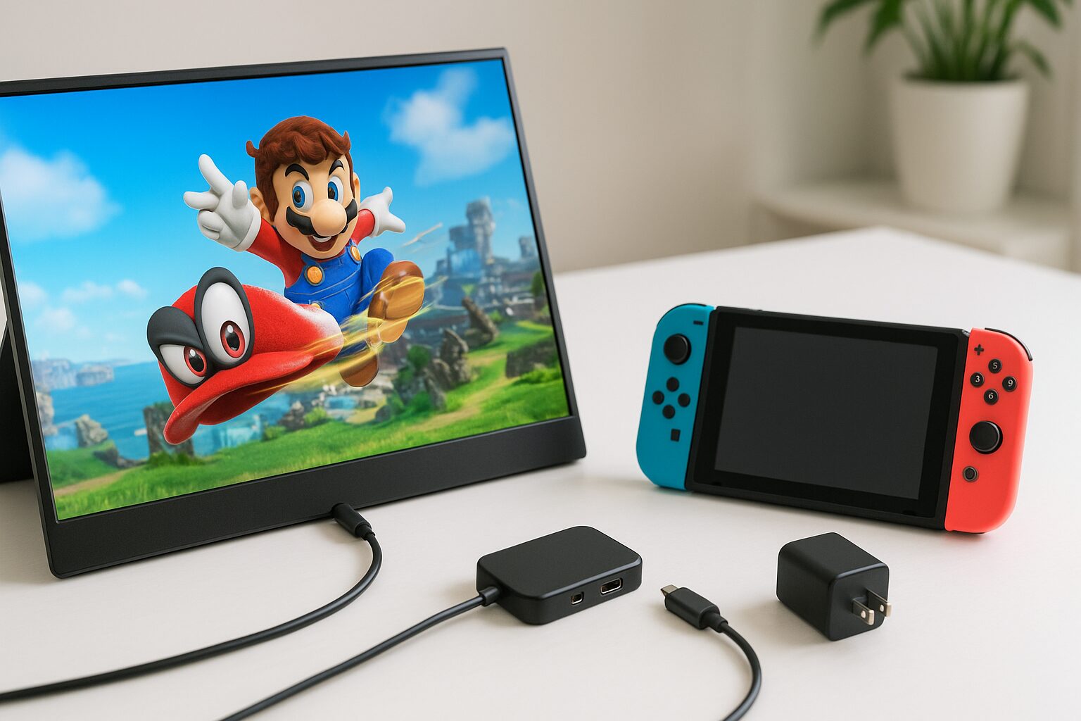 モバイル モニター switch ドック なし イメージ