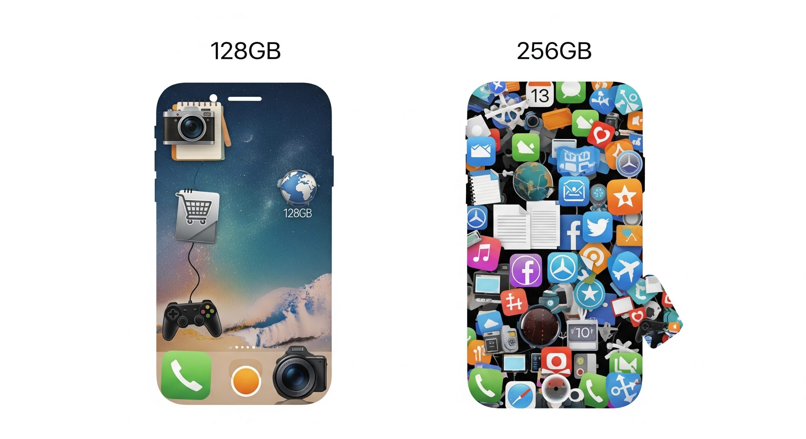 iphone 128 256 どっち イメージ
