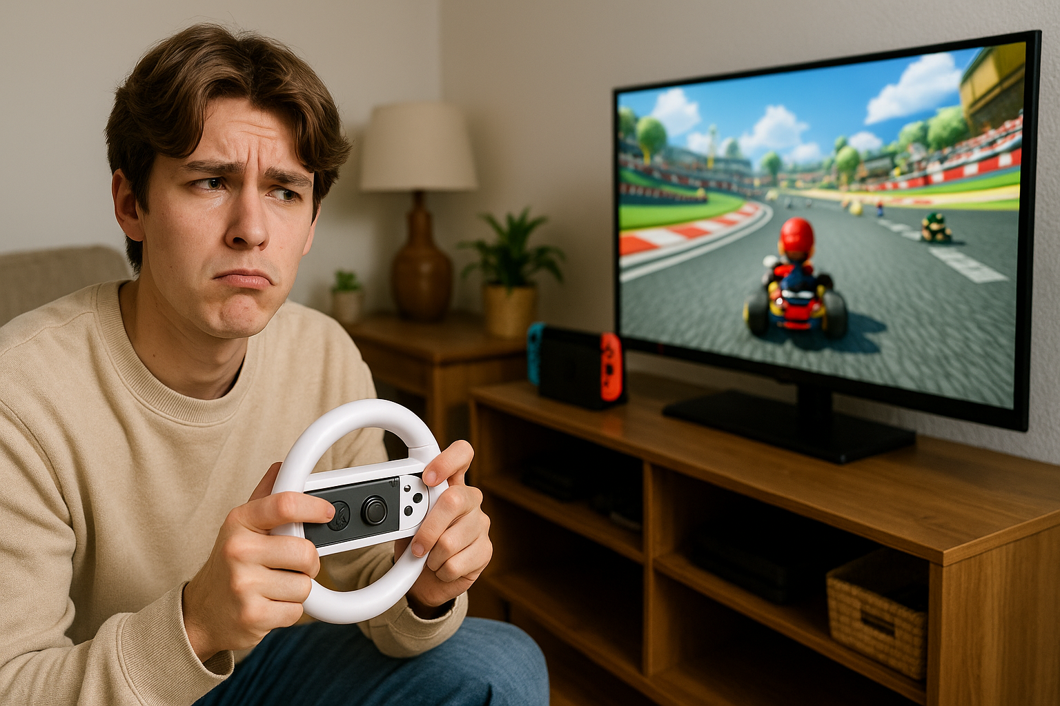マリオカートのハンドル操作が効かない時の確認ポイント