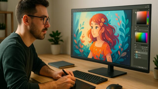 プロ イラストレーター モニター イメージ