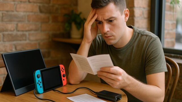 モバイル モニター switch ドック なし イメージ