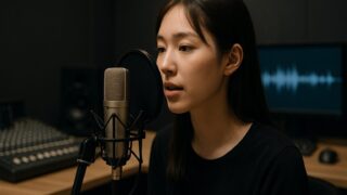 コンデンサー マイク 距離 イメージ