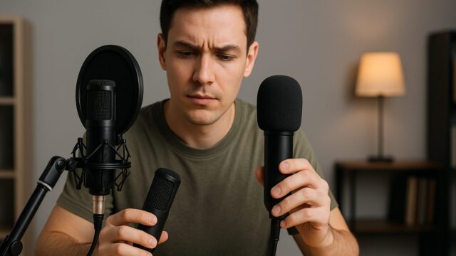 コンデンサーマイクとダイナミックマイクの違い イメージ