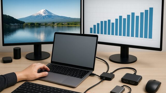 デュアルディスプレイ hdmi 1つ イメージ